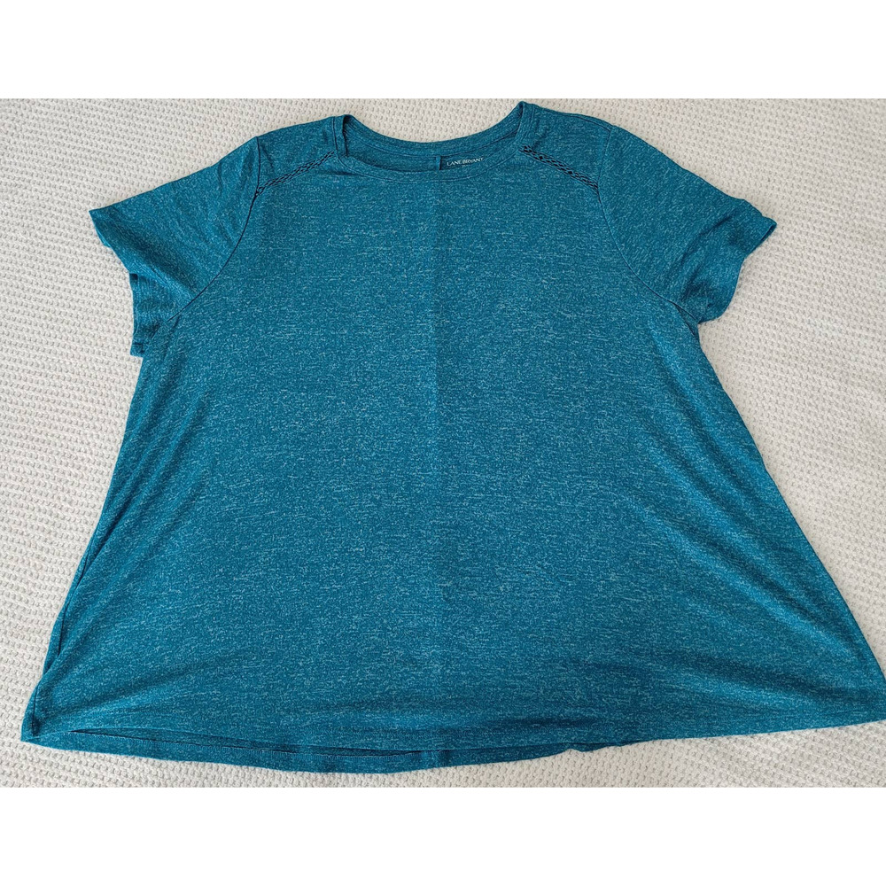Lane Bryant Short Sleeve Shirt detail Shoulder 22/24